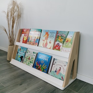 Montessori Bookshelf, Bookshelf for Kids, Montessori bookcase, Nursery Shelves