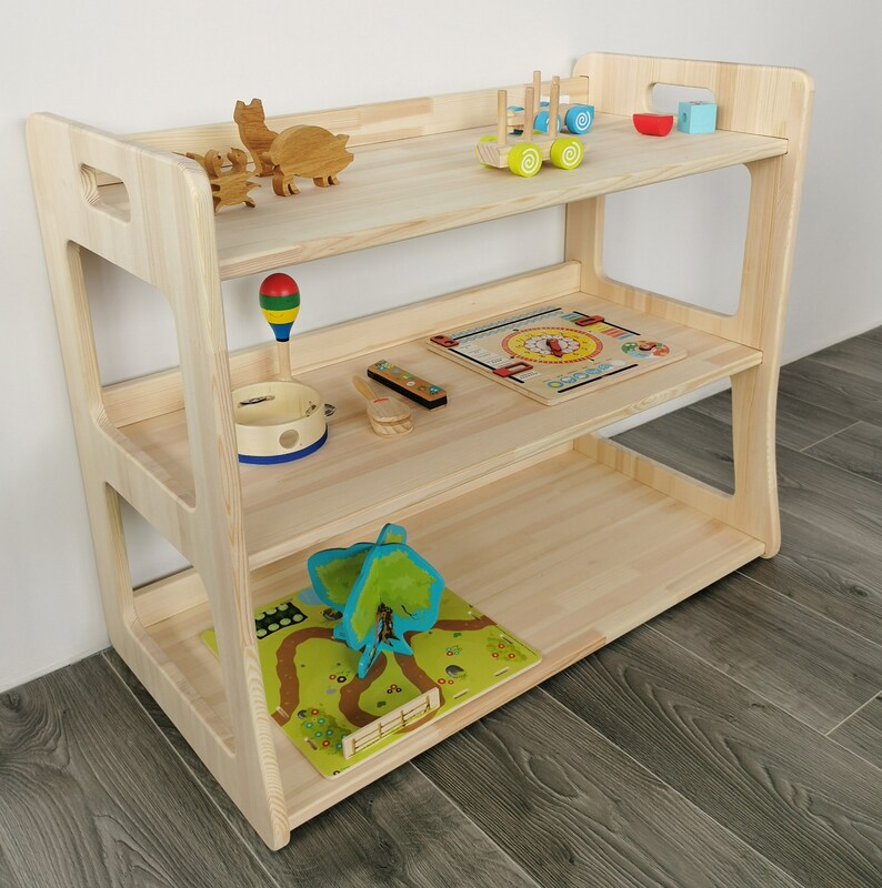 Montessori Shelf / Solid Wood Shelves for Kids / Kids Toy Etsy