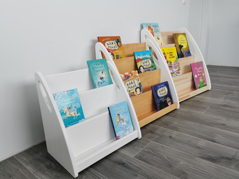 Montessori Bookshelf / Solid Wood Bookshelf for Kids/ Etsy