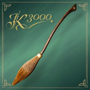 Racing broom &#39;Köstler 3000&#39;. Highest quality wooden broom handmade by a master wand maker in Bavaria Germany.