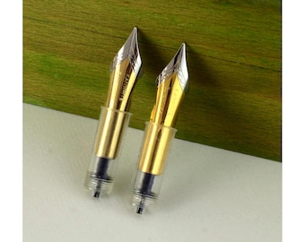 Spare bock nib unit 2 pcs for fountain pen with ultra flex nibs | Extra Fine or Fine or medium or Broad point