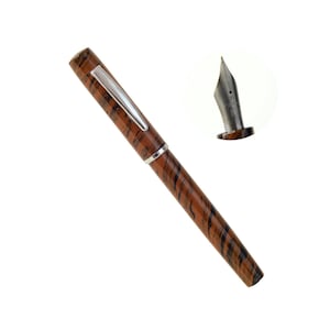 ebonite hand made fountain pen with original Titanium nib | collectible limited piece