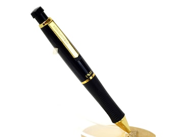 vintage Sanford PHD rollerball pen black barrel with 18K golden trim | Japan made