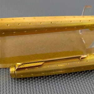 Penonderdeel voor reparatie | Parker 75 Perle vulpen gold filled houder en dop in nette, gebruikte staat | zeer weinig gebruikssporen