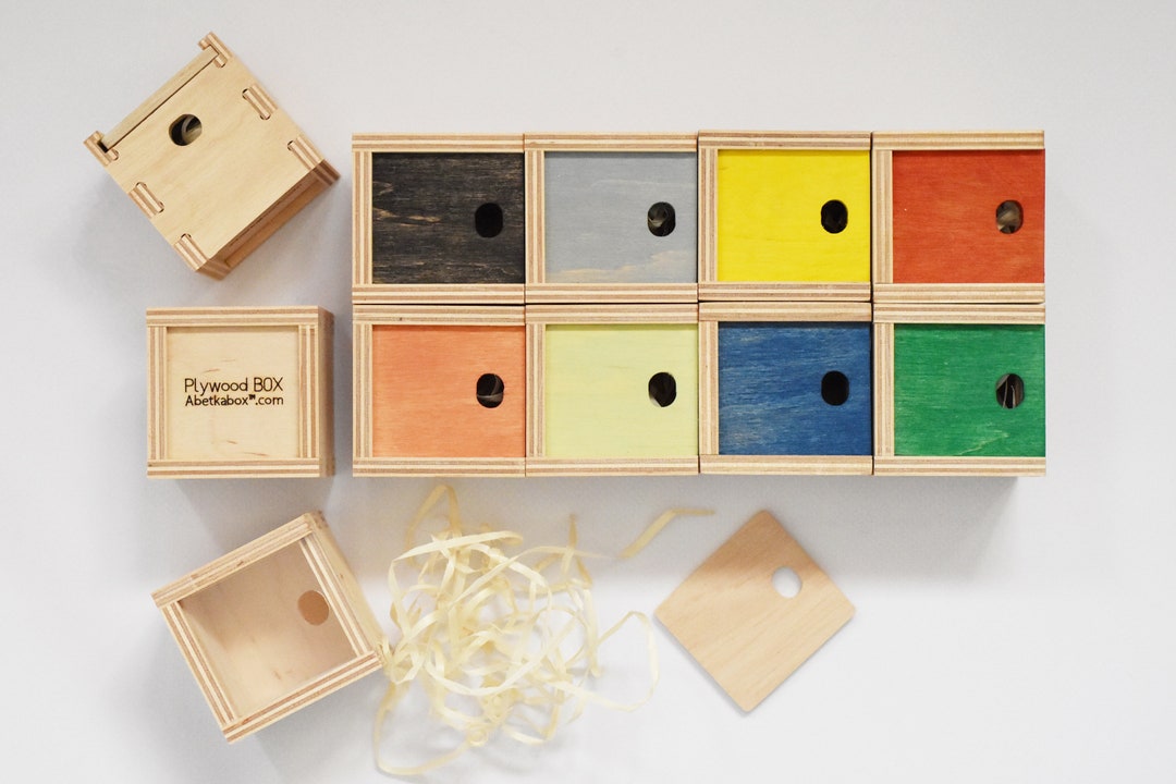 Color Box Ply 10 х Small Plywood Box - Color Cover - Size S | Discount 10% - Etsy