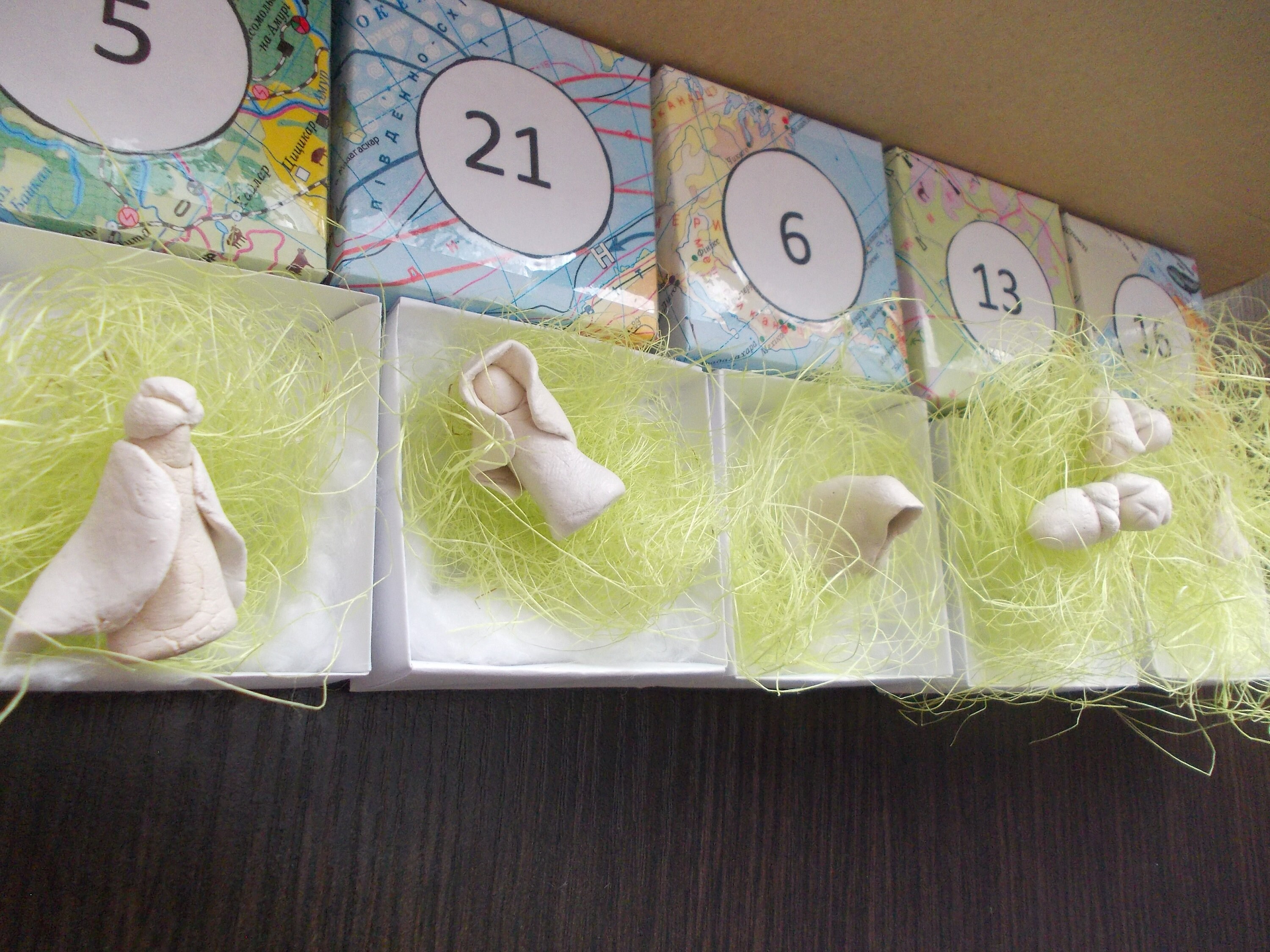EASTER Nativity set 25 piece nativity set for advent calendar Etsy