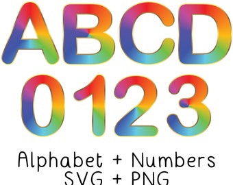 Download Rainbow Letter Svg Etsy