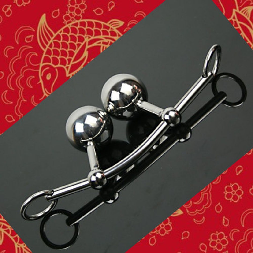 Chastity Device Cage for Women/stainless Steel Double Balls
