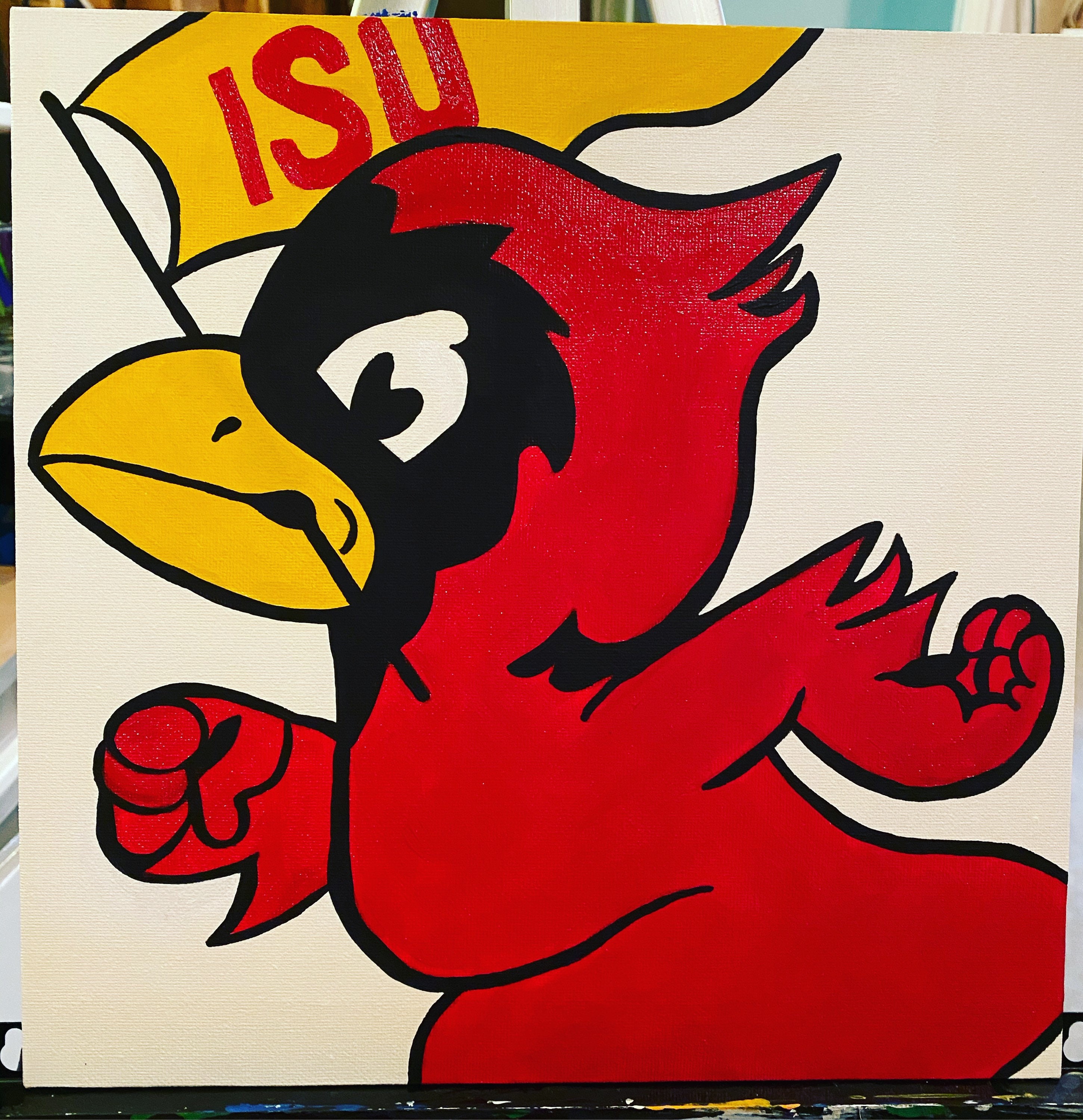 Vintage Cy the Cardinal ISU Mascot Etsy