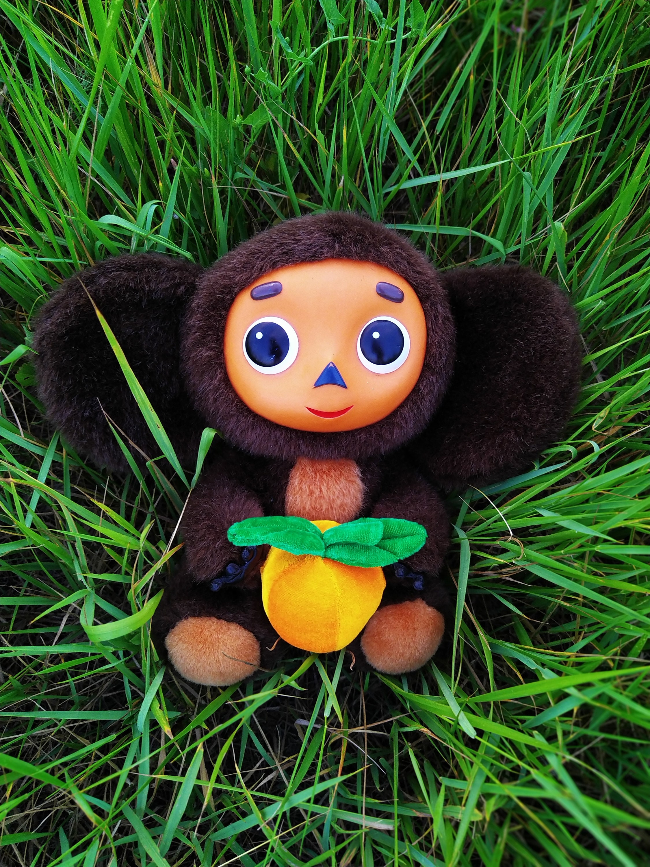 Cheburashka This Orange/vintage Toy/ Soviet Plush Toy/cheburashka
