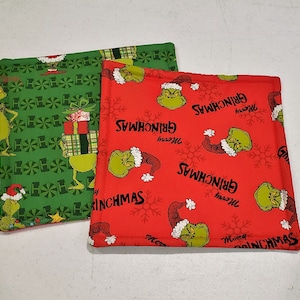 How the Grinch Stole Christmas Potholders, set of 2