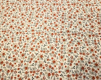 Vintage fabric Sage Flowers, priced by the yard, 100% cotton