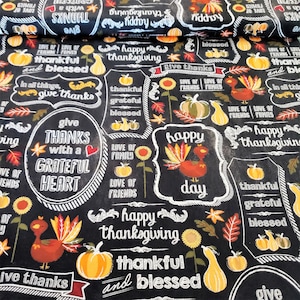 Thanksgiving Material by the yard 100% Cotton