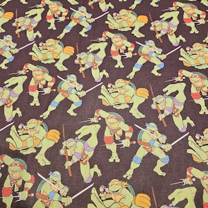 Teenage Mutant Ninja Turtles Fabric, 1 Yard Precut, 100% Cotton