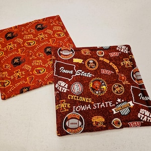 Iowa State potholders, set of 2