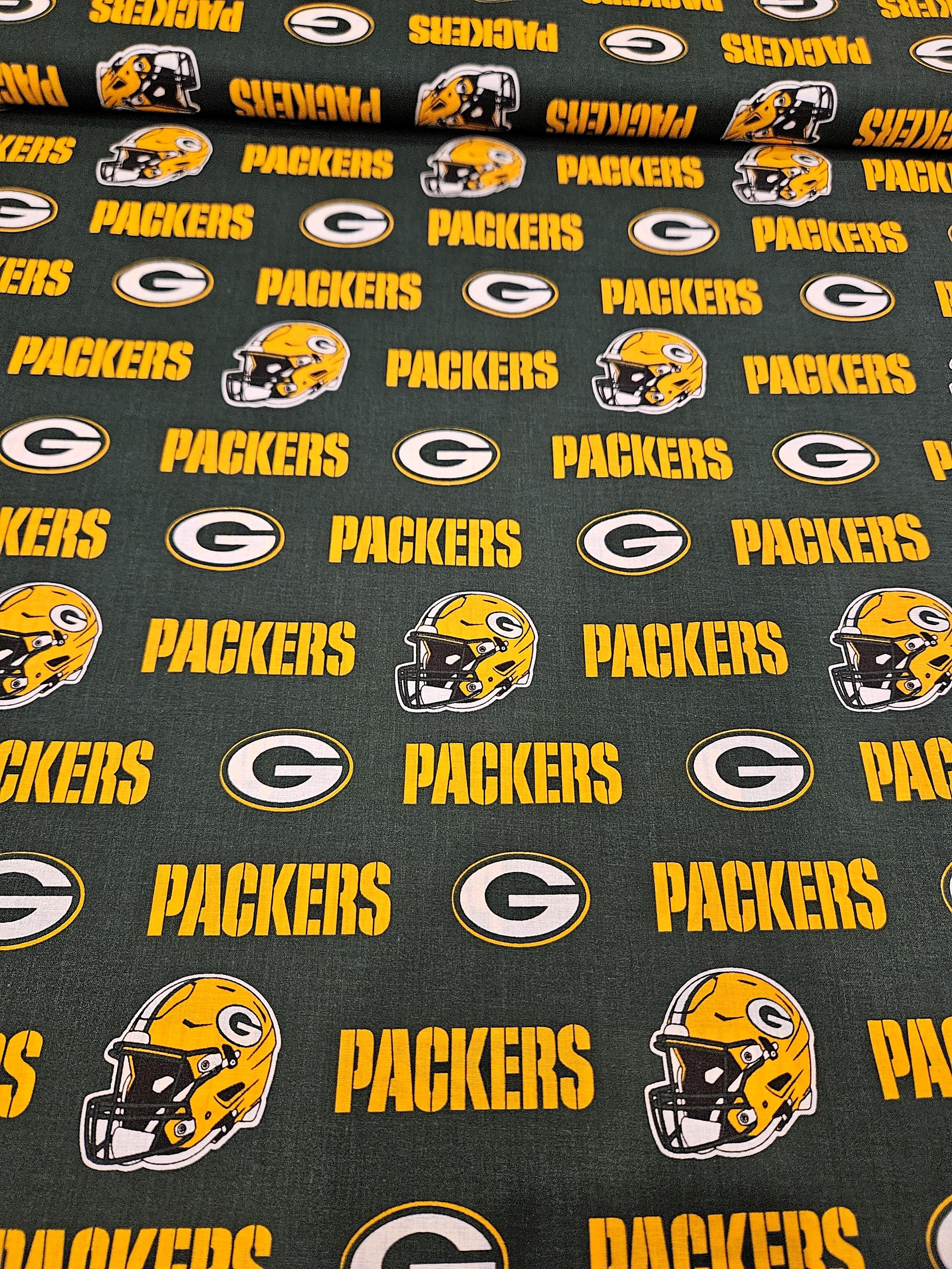 Packer Material Green Bay Packers Fabric, Priced by the Yard, 100% Cotton - Etsy