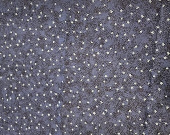 4th of July fabric, stars on blue, priced by the yard, 100% cotton