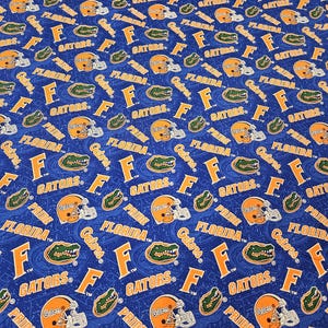 University of Florida Gators Fabric - 100% Cotton, Sold By The Yard