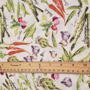 Spring vegetables material by the yard 100% cotton