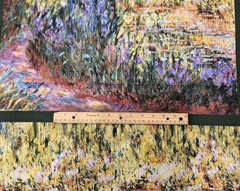 Monet bridge fabric panel, priced by each panel of 24x43, 100% cotton
