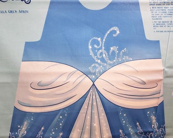 Disney Cinderella Child Apron Panel 100% Cotton