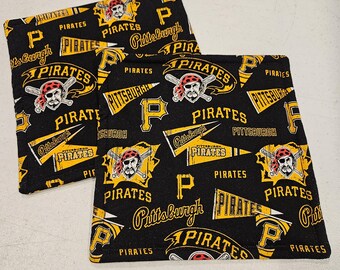 Agarraderas del equipo de la MLB de los Piratas de Pittsburg, juego de 2