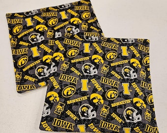 University of Iowa Hawkeyes potholders, set of 2