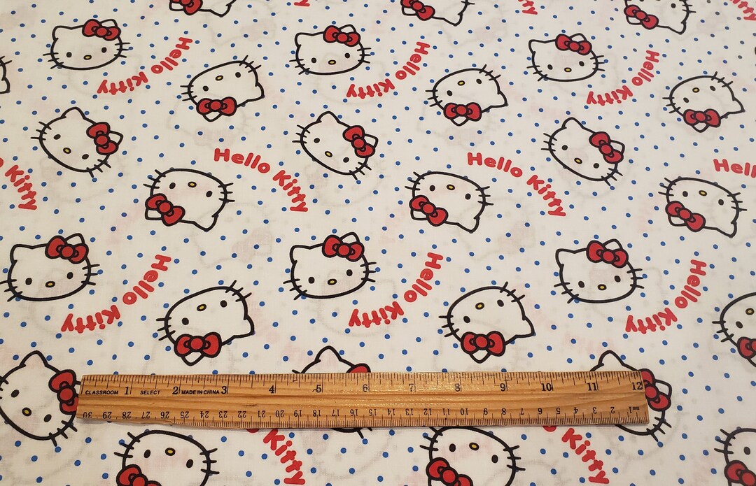 Hello Kitty Material Meterware 100% Baumwolle