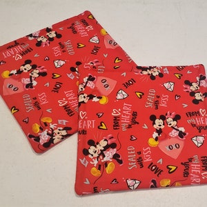 Alla hjärtans dag Disney Musse och Mimmi förälskade, grytlapp, set om 2