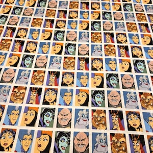 Disney Villains material by the yard and is 100% cotton