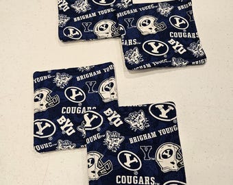 BYU Coasters, set of 4