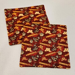 Minnesota golden gophers football potholders, set of 2