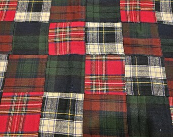 FLANNEL Patchwork fabric, priced by the yard, 100% cotton