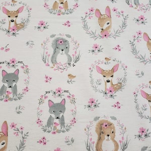 1 Yard und 27 &quot;Woodland FLANNEL Stoff 100% Baumwolle