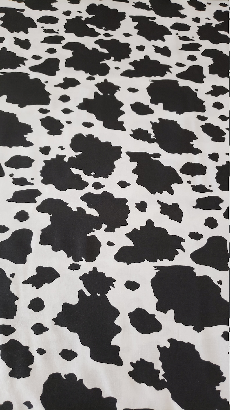 Cow Print Material Great for Chick Fil a Day and Face Masks | Etsy