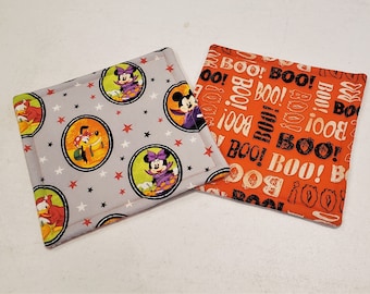 Agarraderas reversibles de Halloween de Mickey Mouse y sus amigos, juego de 2