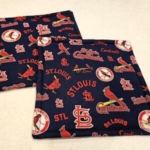 St. Louis Cardinals Baseball Team potholders, set of 2