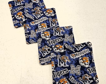 Memphis Tigers Coasters, set of 4