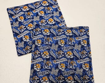 Memphis Tigers potholders, set of 2