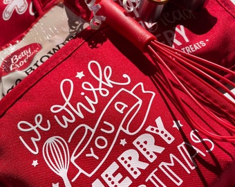 Christmas Oven Mitt Baking Gift Set | Holiday Kitchen Decor