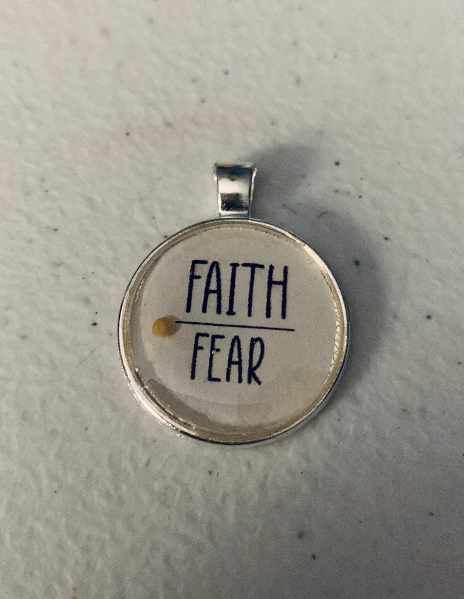 Faith Over Fear Pendant Etsy