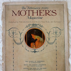 1915 Mother&#39;s Magazine - February Issue - COVER ONLY