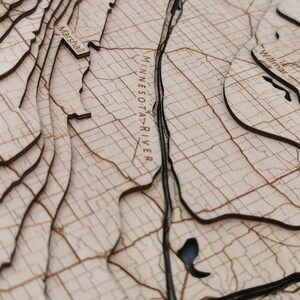 Einzigartiges Minneapolis Geschenk Minnesota Map Art Spezielle Wanddekoration