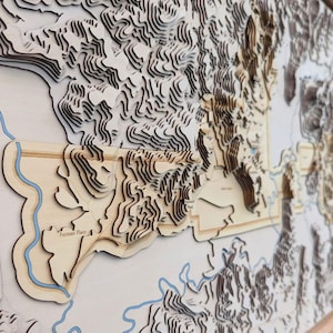 Mapee su propiedad / Mapa topográfico personalizado de parcelas / Mapa de contorno 3D