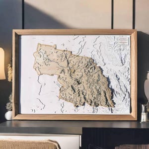 Cadeau carte 3D Wagga Wagga NSW | Gouvernement local de retraite Cadeau unique