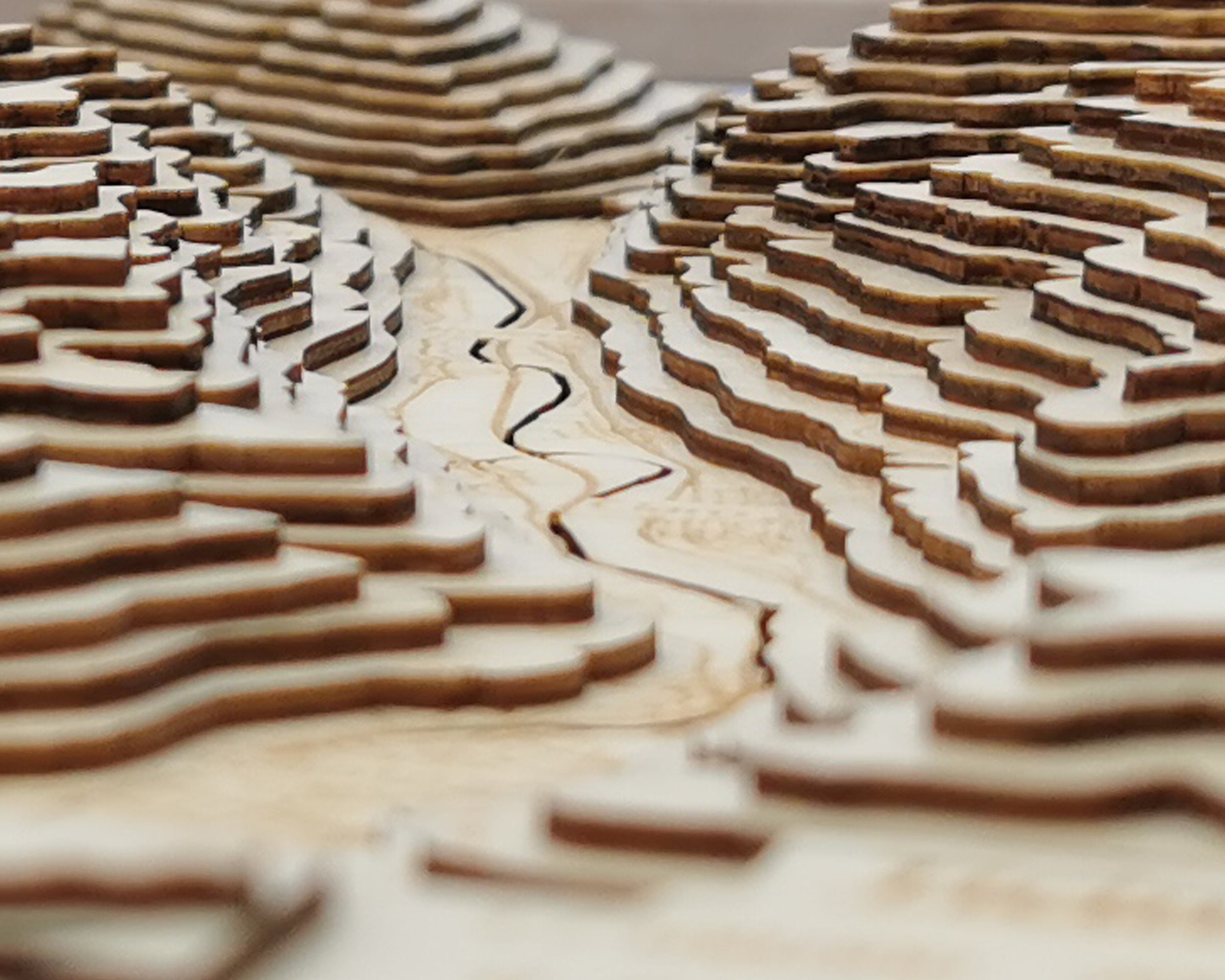 Custom Topographic 3D Wooden Map Handmade  Etsy