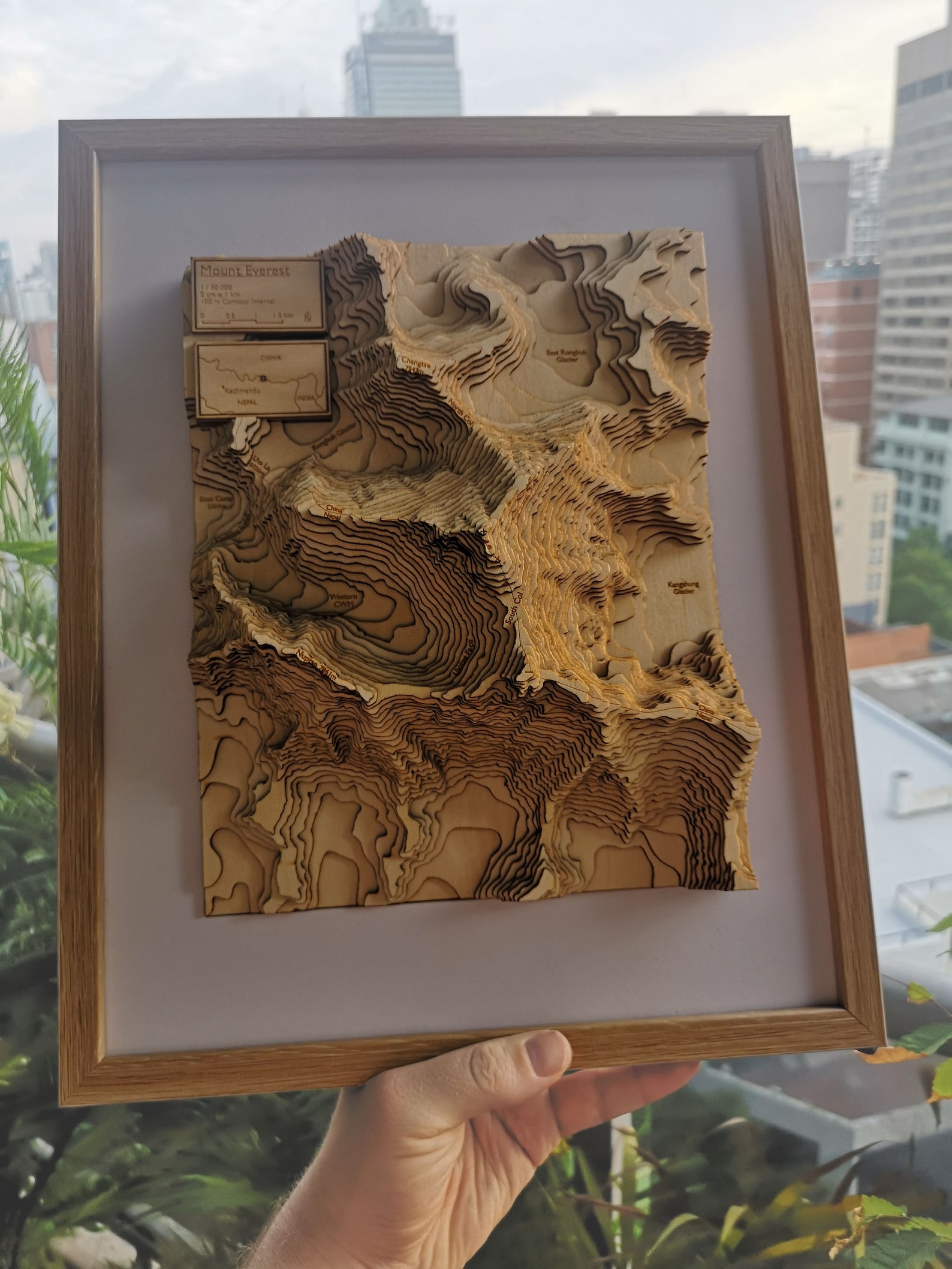 Custom Topographic 3D Wooden Map Handmade Etsy