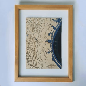 Mapa artístico de Corpus Christi, Texas, contorno topográfico, enmarcado, decoración