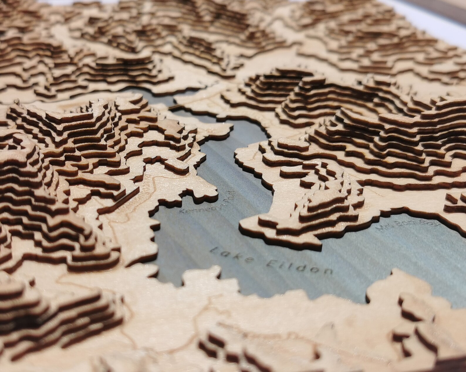 Custom Topographic 3D Wooden Map Handmade Etsy Australia