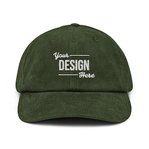 Customized Embroidered Corduroy Hat, Multiple Color Options